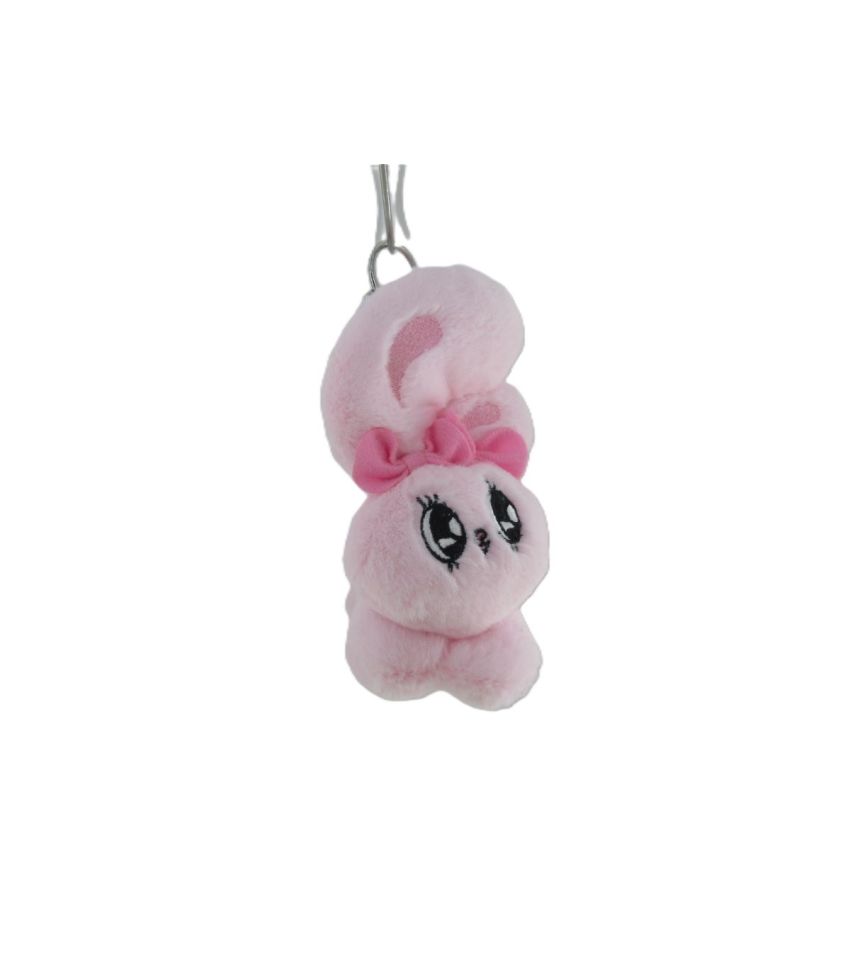 Esther Bunny Collection 3.5 Inches Lying-Posture Plush Pendant Ribbon Bunny