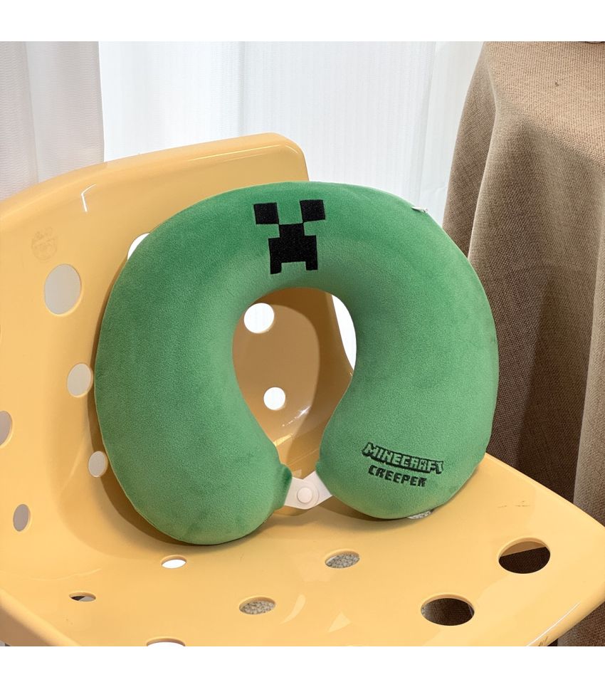 Minecraft Creeper Green Memory Foam Neck Pillow