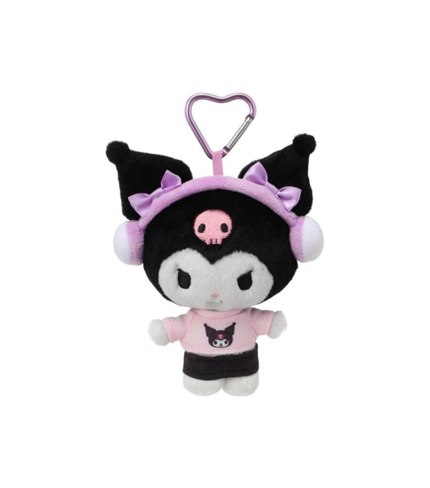 Sanrio Hello Kitty & Friends Kuromi Citywalk Collection 6 Inch Headset Plush Pendant