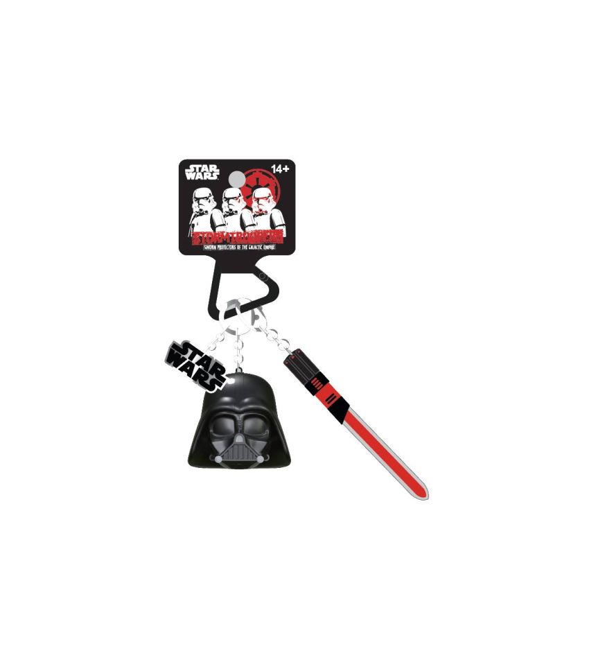 Star Wars Darth Vader Red LED Light Up Keychain