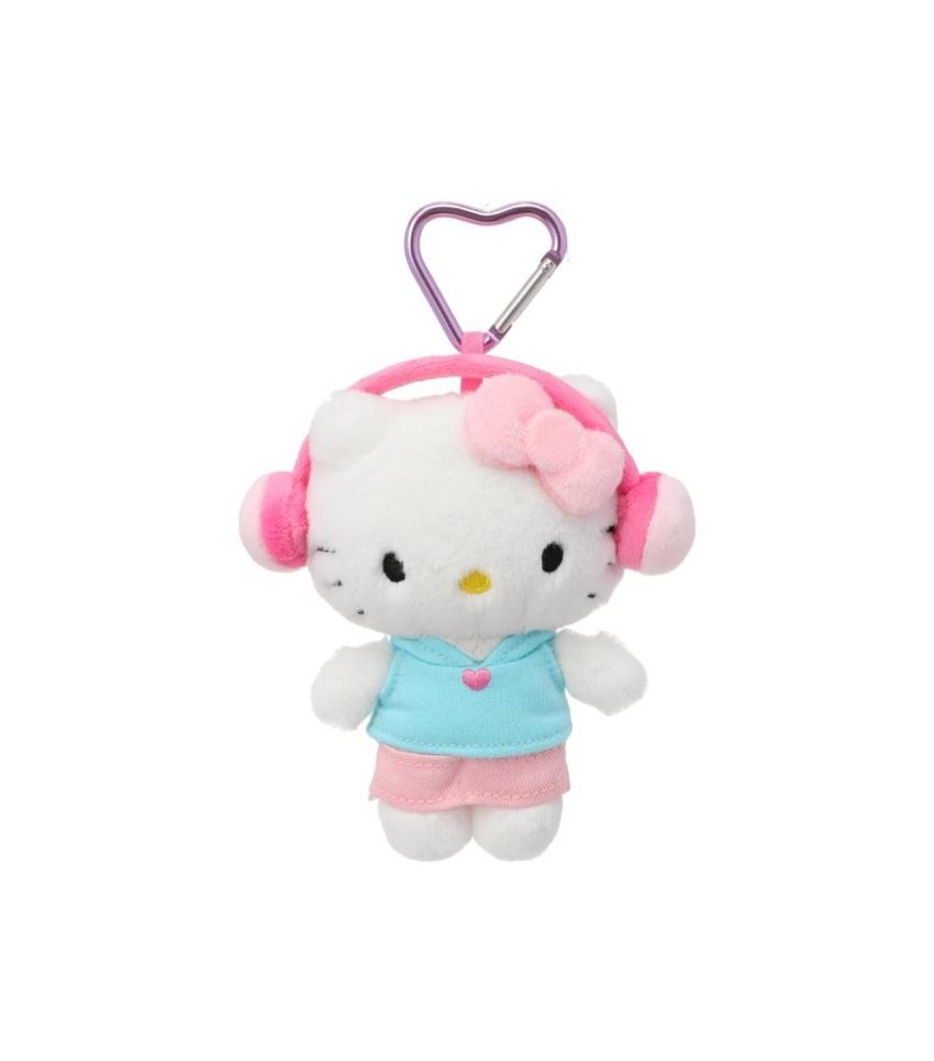 Sanrio Hello Kitty & Friends Hello Kitty Citywalk Collection 5 Inch Headset Plush Pendant
