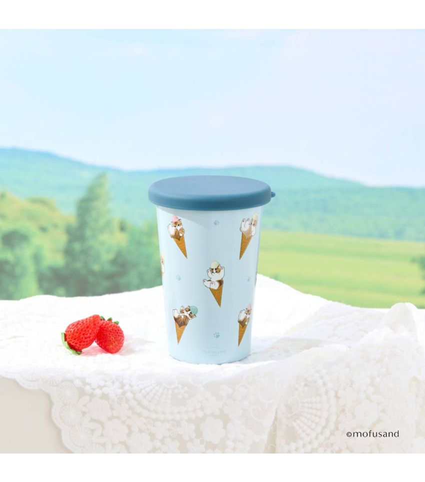 Mofusand Ice Cream Collection Blue Coffee Travel Mug