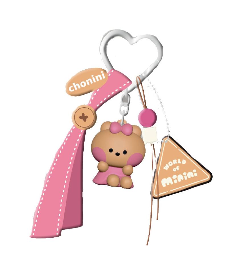 Minini Collection Dopamine Sitting-Posture 3D Keychain Chonini Character