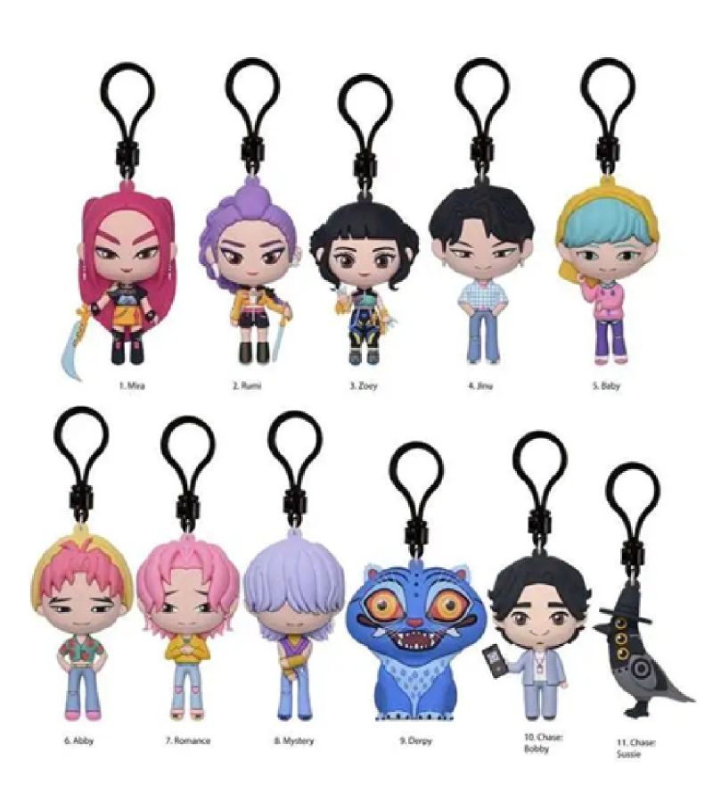 Netflix K-Pop Demon Hunters Series 1 3D Keychain Bag Clips Blind Box Bag