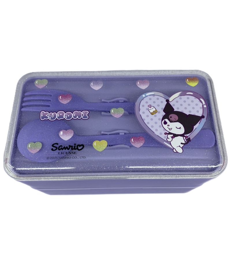 Sanrio Kuromi Sweet Factory Double Layer Lunch Box 1000ml