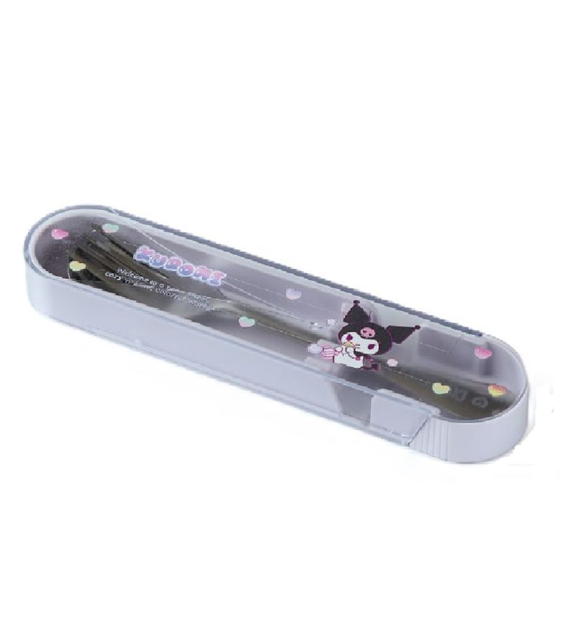 Sanrio Kuromi Sweet Factory Fork & Spoon Set