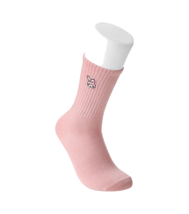 Sanrio Hello Kitty & Friends My Melody Pink Crew Socks