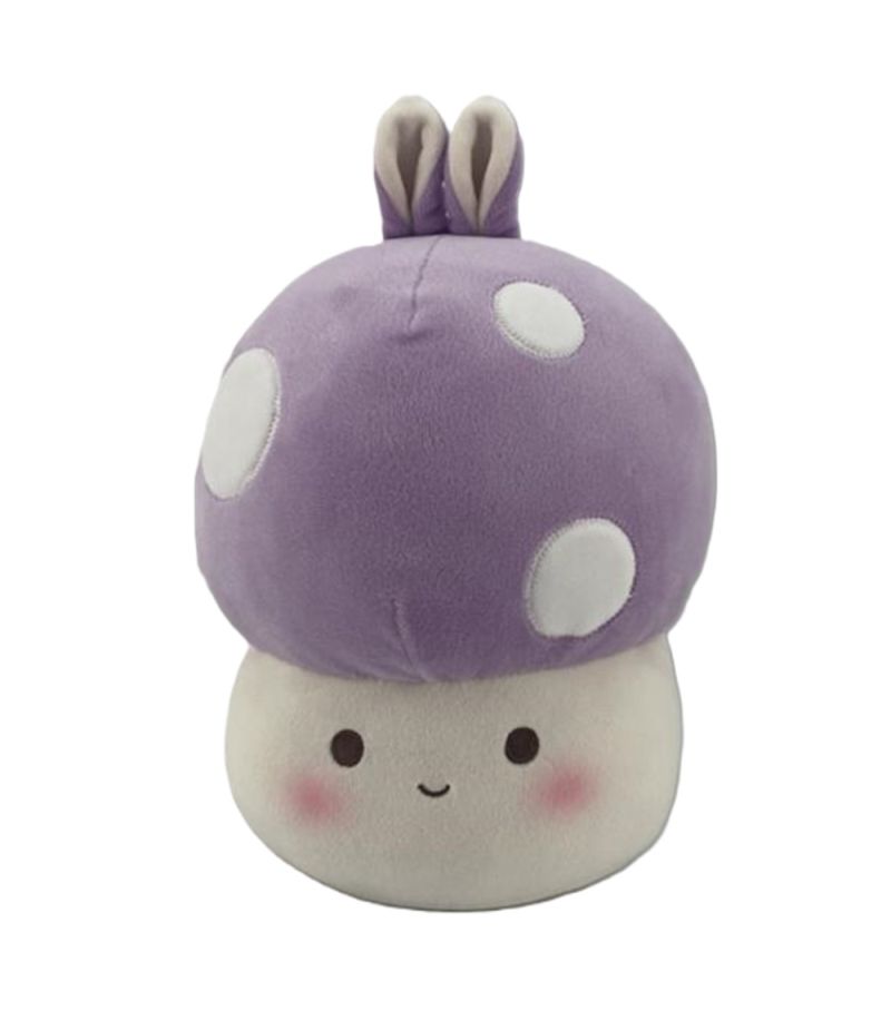 Mushroom Bunny Ears Purple 9.5 Inch Plush Soft Toy