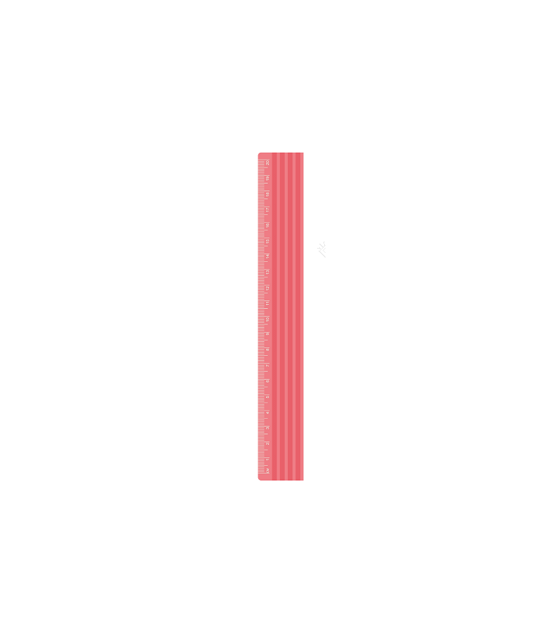 Pink Series 20cm Plastic Ruler