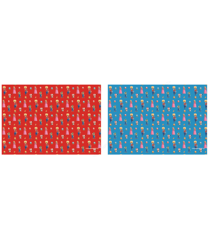 Super Mario Bros Collection 100x70cm Wrapping Paper (2 Assorted Models)