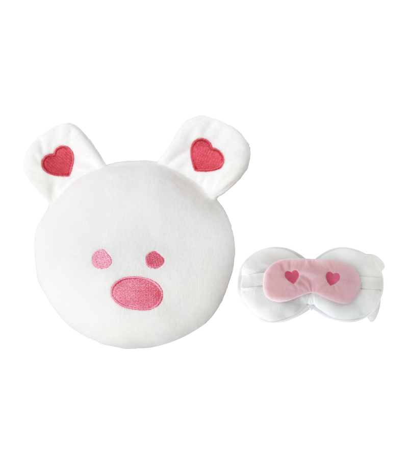 Pink Romance Series Dual-Use Plush Eye Mask