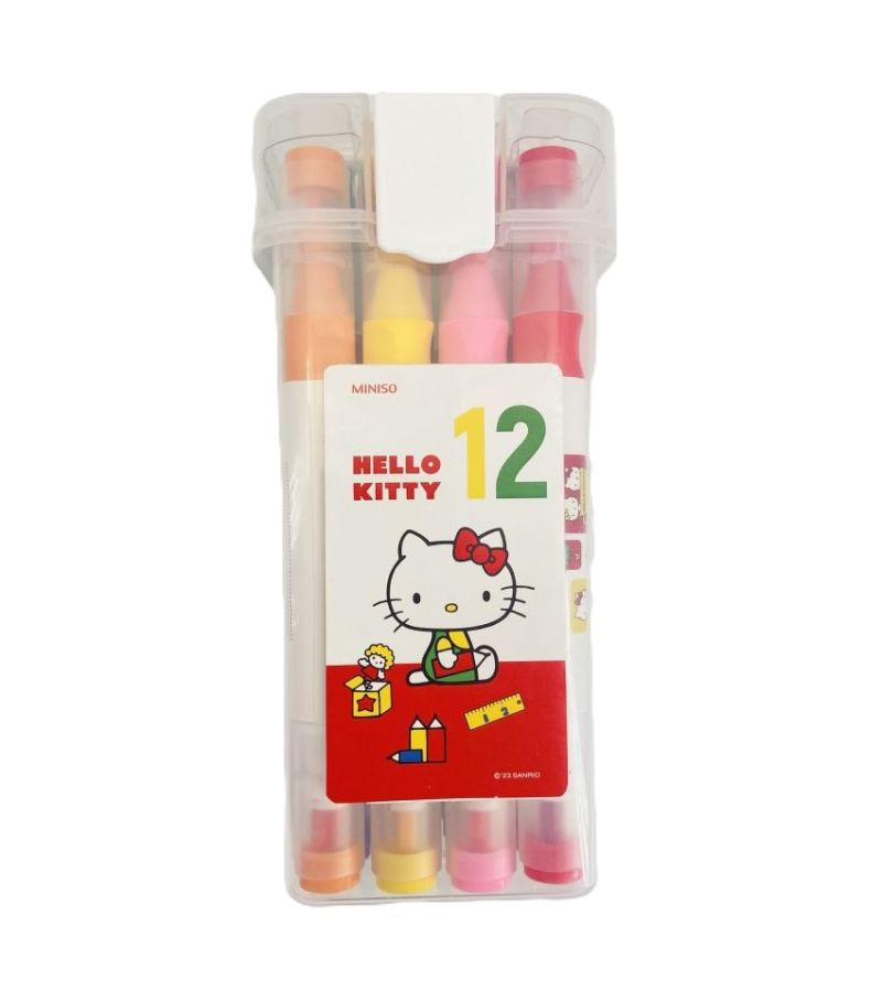 Sanrio Hello Kitty Fun School Season Series Basic Marker Set 12 Pack