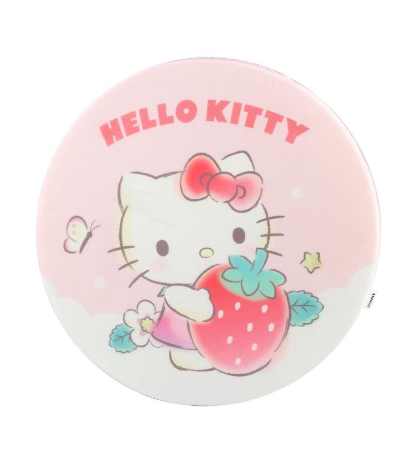 Sanrio Hello Kitty Strawberry Collection 5cm Thick Round Seat Cushion