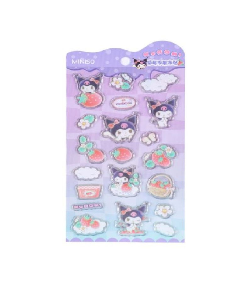 Sanrio Kuromi Strawberry Collection Jelly Stickers 