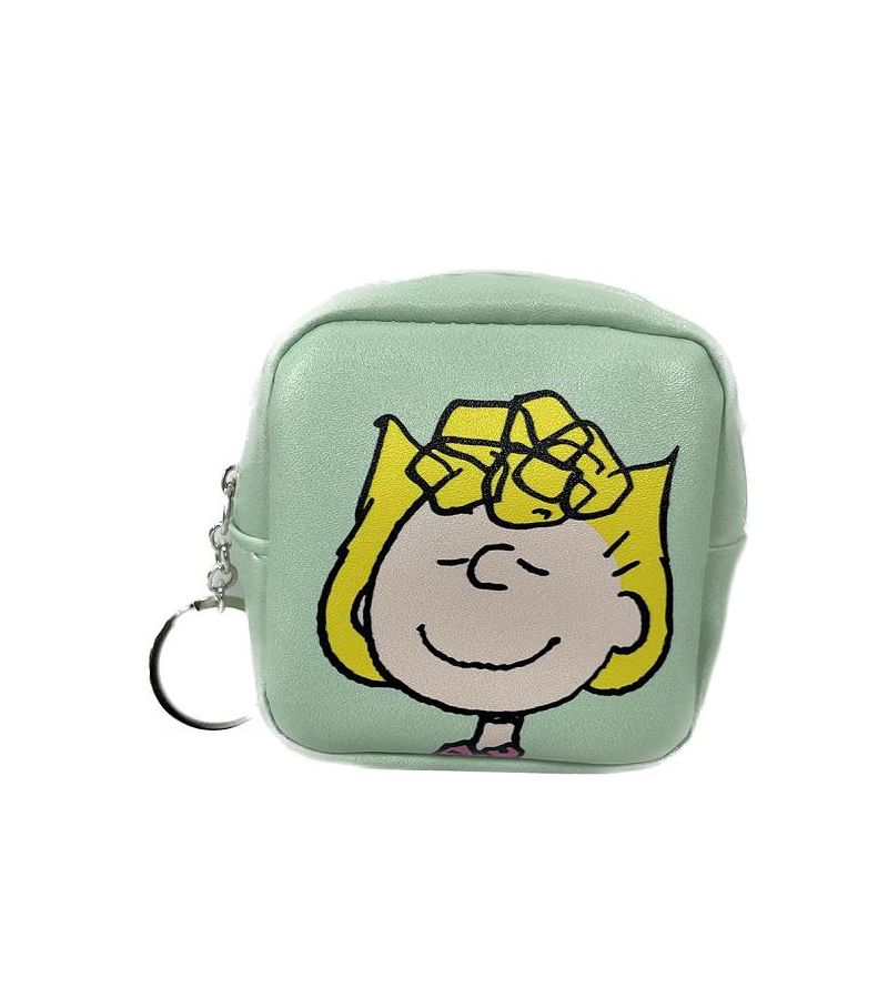 Snoopy Collection Macaron Light Green Square Coin Purse