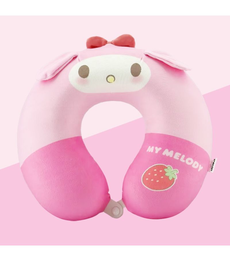 Sanrio Characters Strawberry Collection My Melody Memory Foam U-Shaped Neck Pillow
