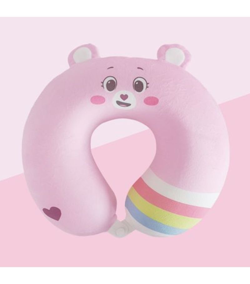 Care Bears Collection Pink Memory Foam Neck Pillow