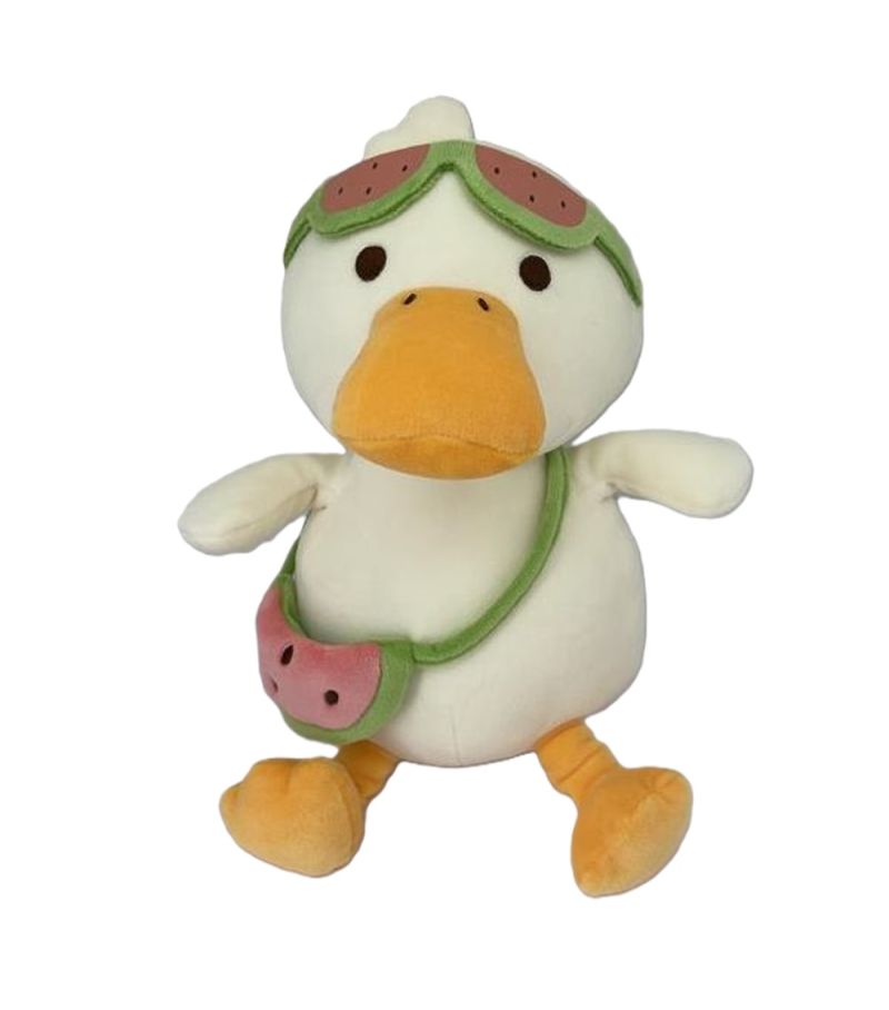 Beach Series 11 Inch Diving Duck Watermelon Plush Soft Toy