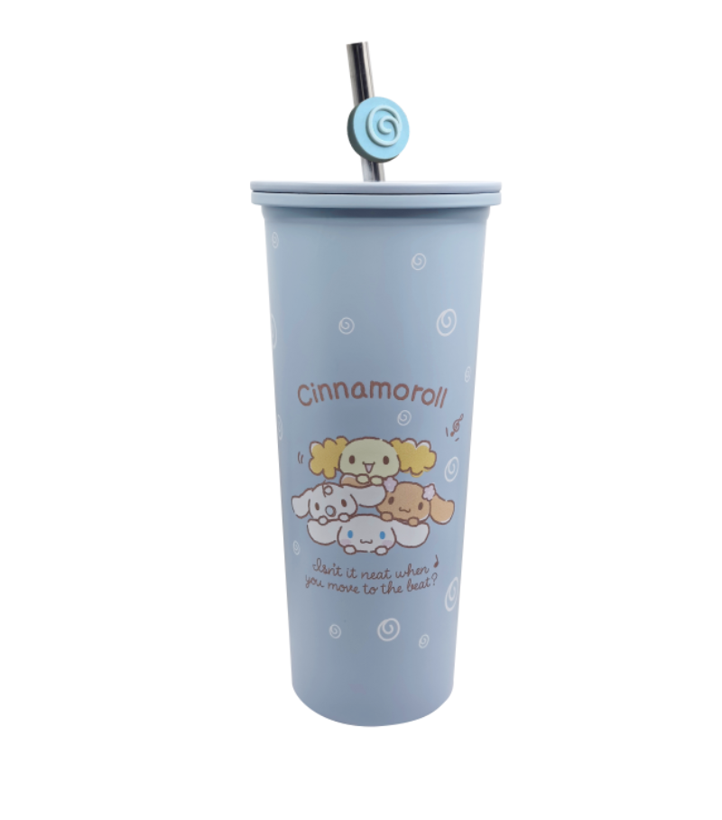 Sanrio Hello Kitty & Friends Cinnamoroll Stainless Steel Tumbler & Straw 800ml
