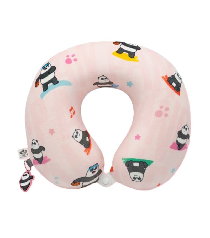 We Bare Bears Panda Seaside Music Festival Neck Pillow 