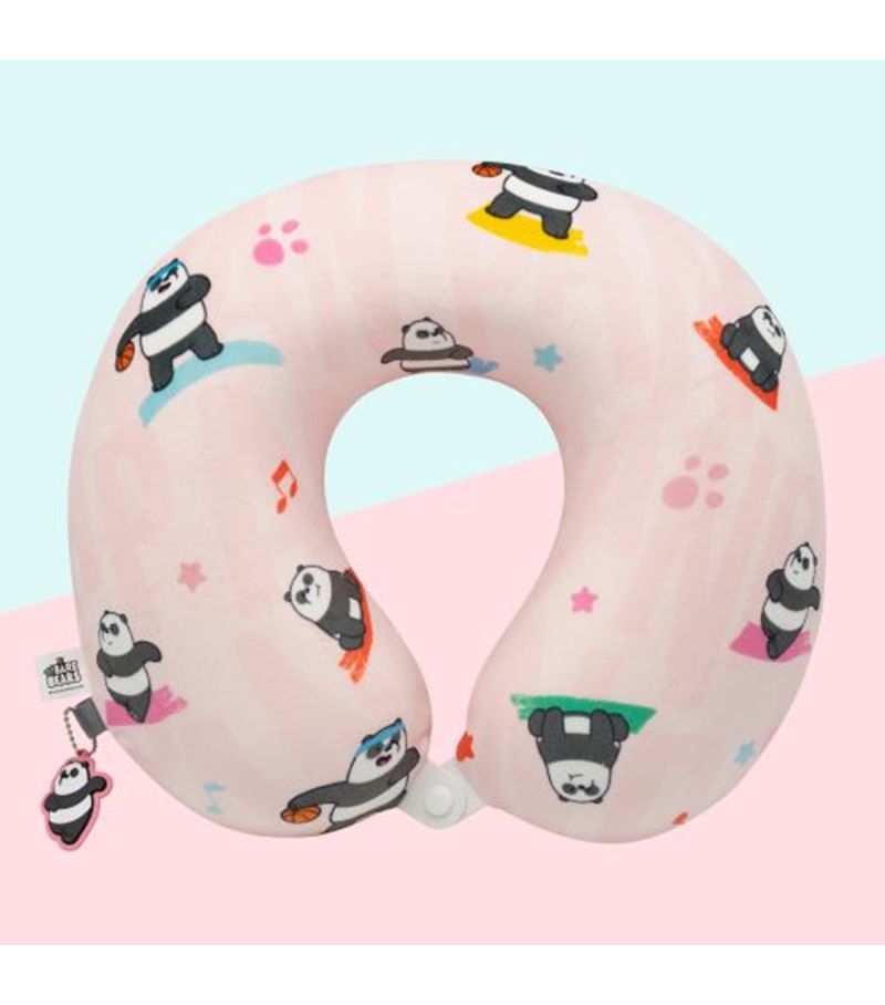 We Bare Bears Panda Seaside Music Festival Neck Pillow 