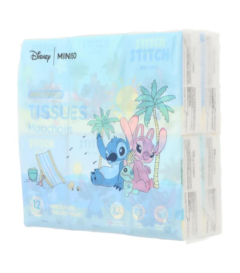 Disney Lilo & Stitch Collection Unscented Tissues 12 Packs