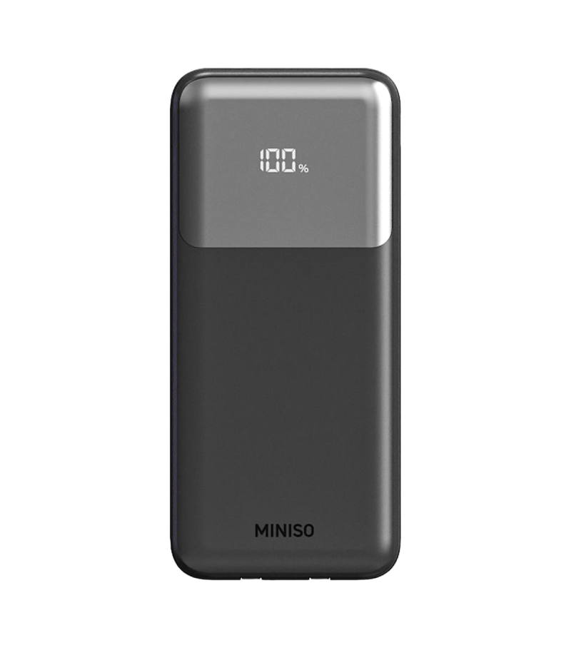 MINISO 9000mAh Black Built in Dual Cable Power Bank Model C103