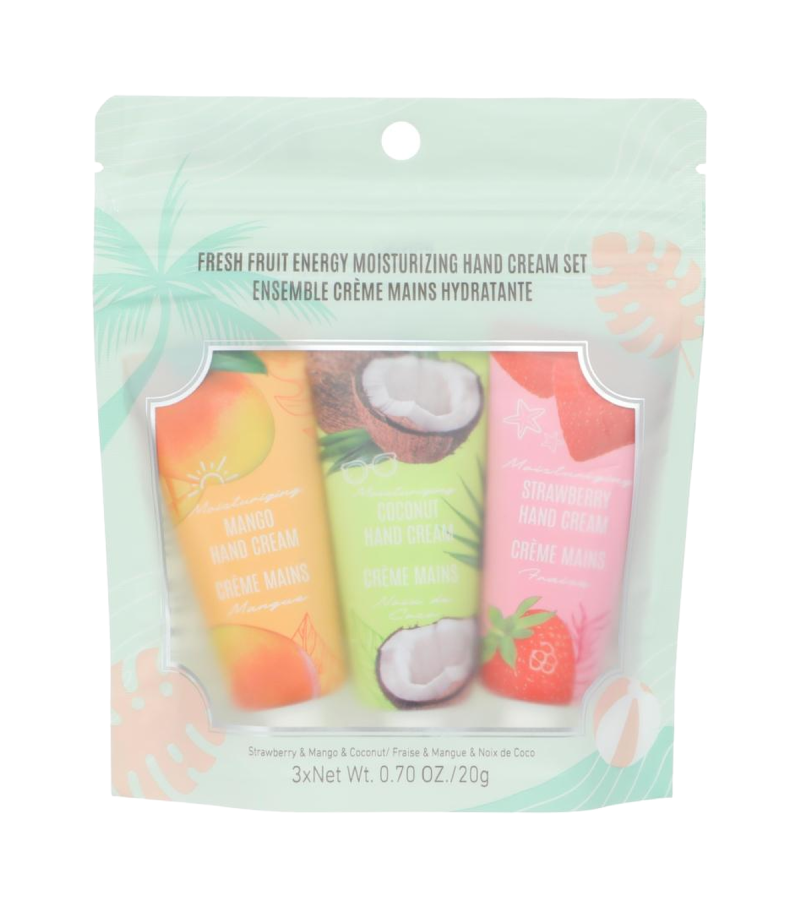 MINISO Fresh Fruit Energy Moisturizing Hand Cream Set 3 Pack