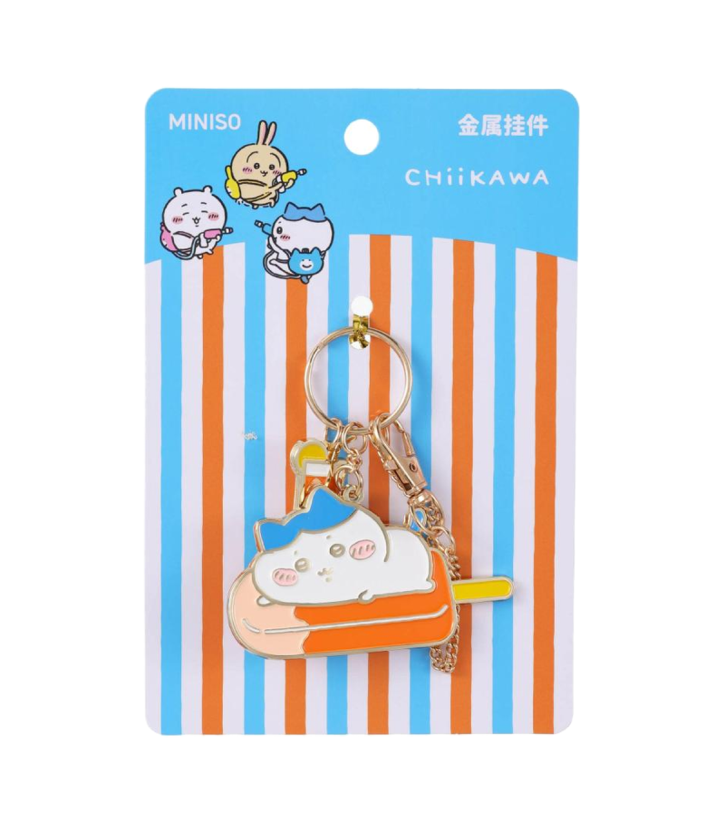 Chiikawa Blazing Summer Metal Pendant Keychain (Assorted)