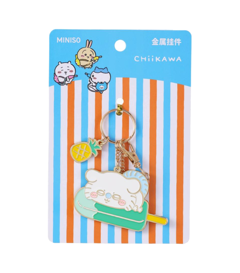 Chiikawa Blazing Summer Metal Pendant Keychain (Assorted)