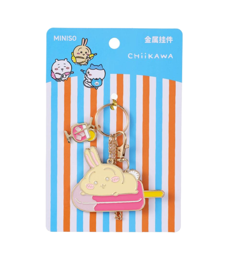 Chiikawa Blazing Summer Metal Pendant Keychain (Assorted)