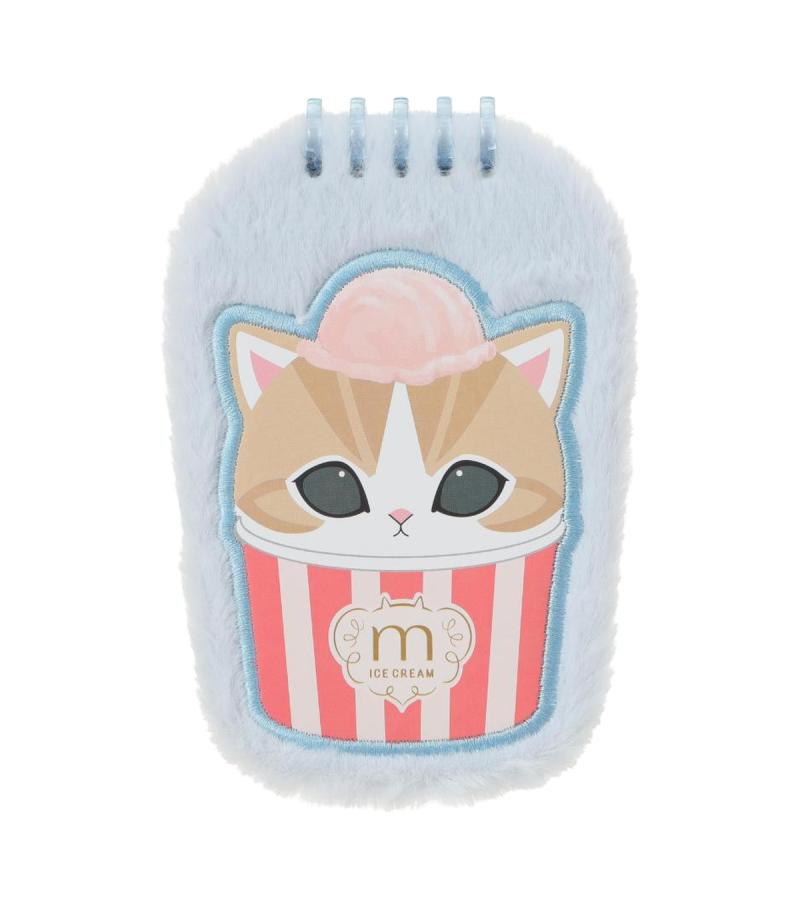 Mofusand Ice Cream Collection Blue Plush Book