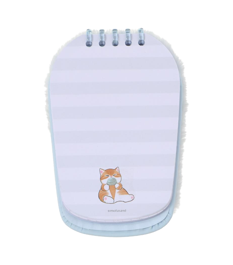 Mofusand Ice Cream Collection Blue Plush Book