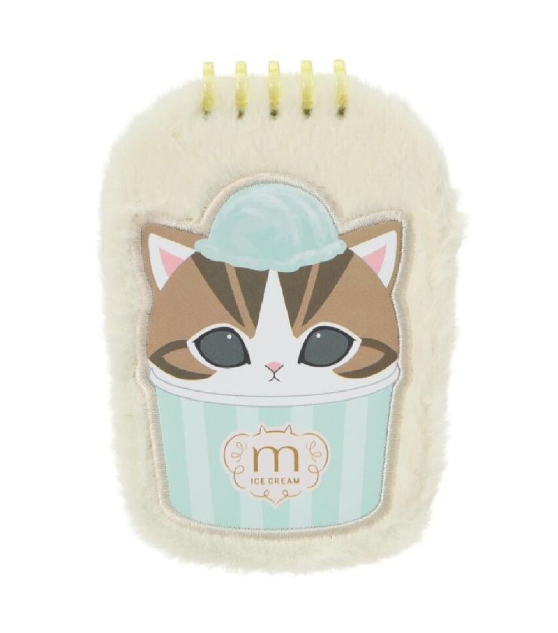 Mofusand Ice Cream Collection Yellow Plush Notebook