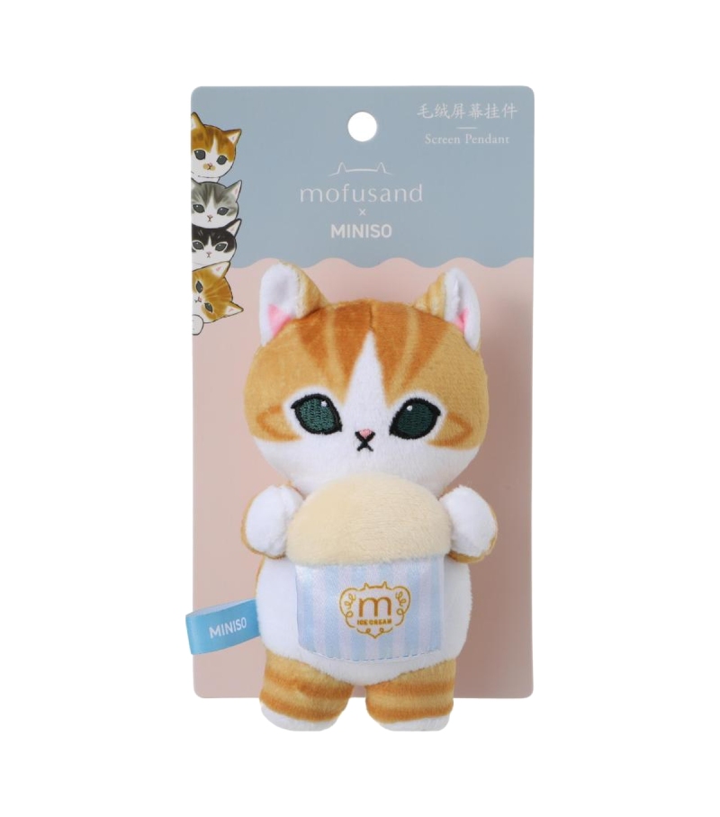 Mofusand Ice Cream Screen Monitor Plush 