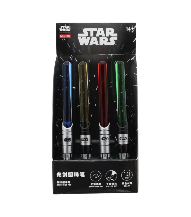 Star Wars Lightsaber 1.0mm Black Ballpoint Pen (Assorted)