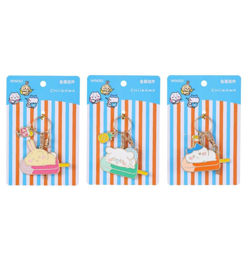 Chiikawa Blazing Summer Metal Pendant Keychain (Assorted)