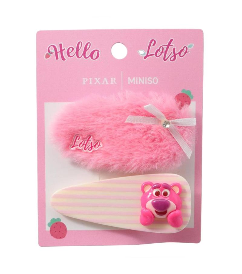 Disney Lotso Fuzzy Season Series 2 Pack Hair Clips
