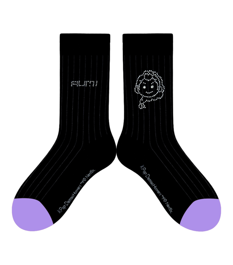 K-Pop Demon Hunters Coloured Toe Crew Socks (Assorted Characters)
