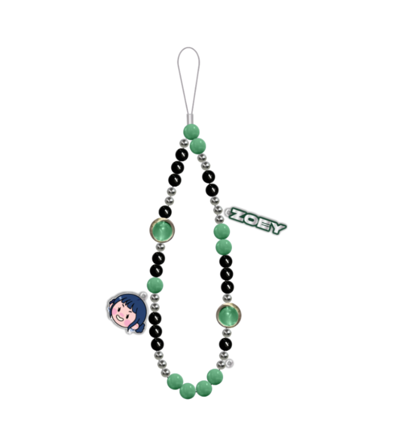 K-Pop Demon Hunters Zoey Beaded Phone Charm