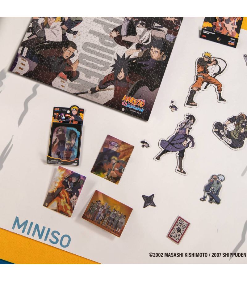 Naruto Shippuden Lenticular 10 Sheet Sticker Set