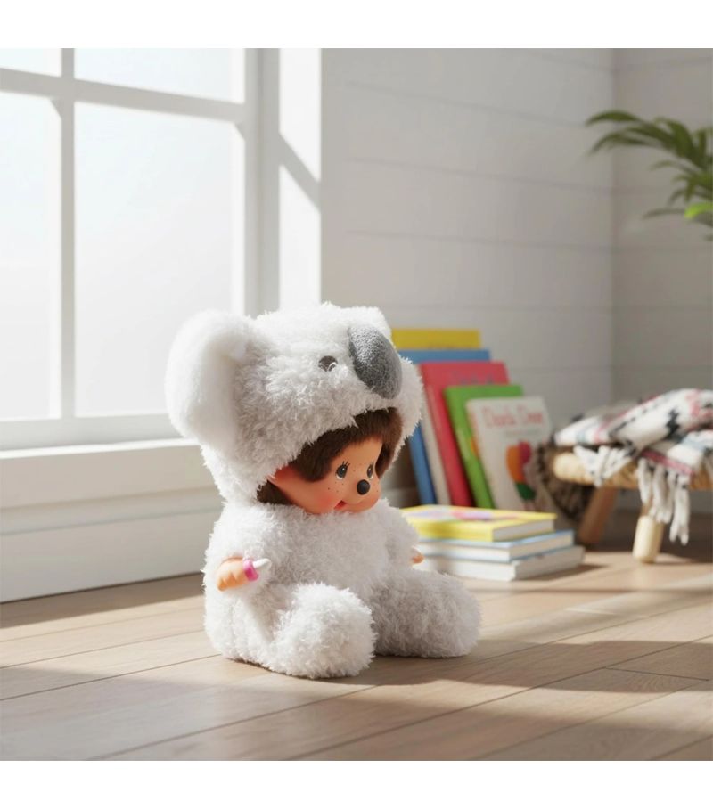Bandai Monchhichi Animal Collection Fluffy Koala 16.5cm Plush Soft Toy