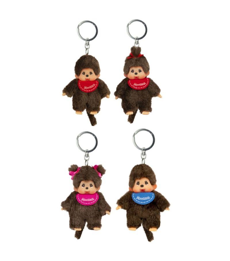 Bandai Monchhichi Classic 10cm Plush Keychain (Assorted Characters)
