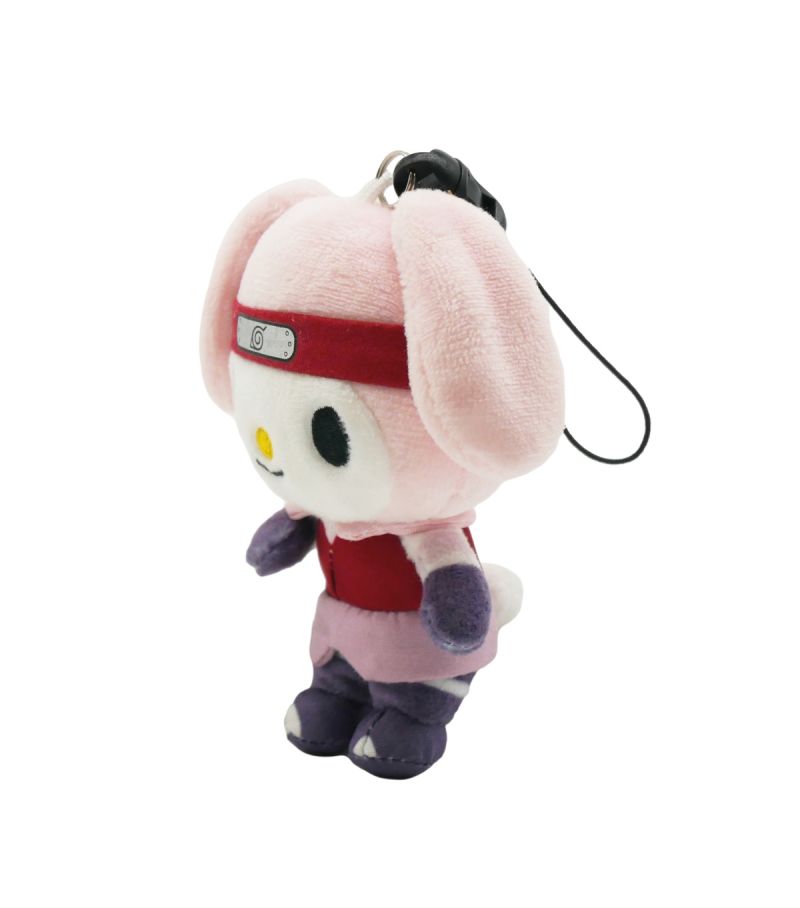 Sanrio X Naruto My Melody X Sakura 10cm Plush Soft Toy Pendant