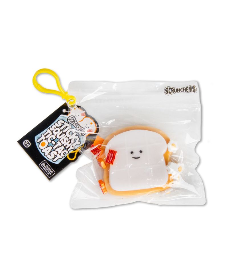 Scrunchem Sticky Tic Tac Toast Fidget Toy Pendent