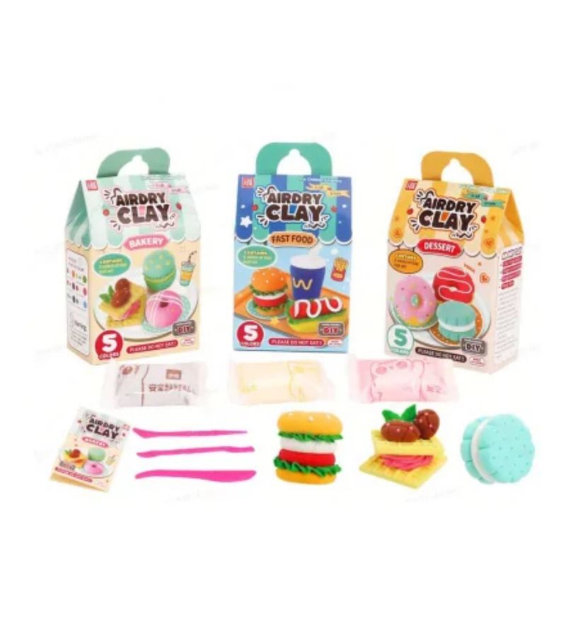 Airdry Clay Food Series Light Modelling Clay (Assorted Characters)