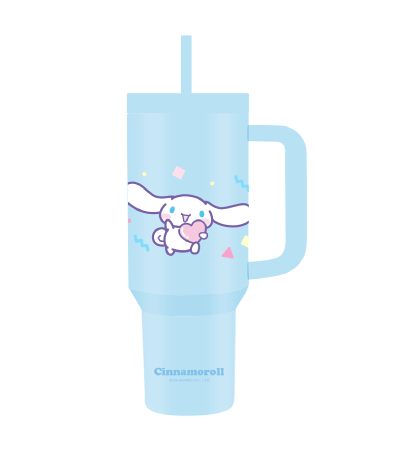 Sanrio Cinnamoroll Double Wall Steel Tumbler With Straw 1200ml