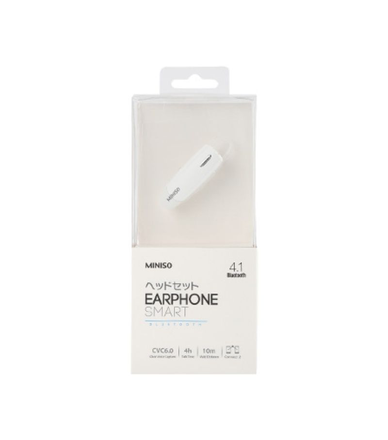 White Bluetooth Earphone