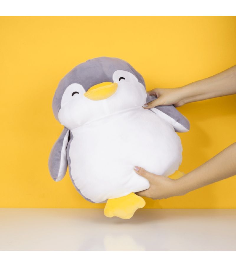Mini Family PenPen Large 48cm Penguin Grey Plush Soft Toy