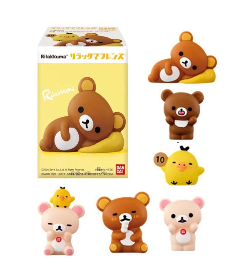 Bandai Rilakkuma Friends Series 1 Soft Vinyl Figure Blind Box